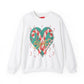 Hooked On You Crewneck Sweatshirt – Candy Canes & Hearts Edition