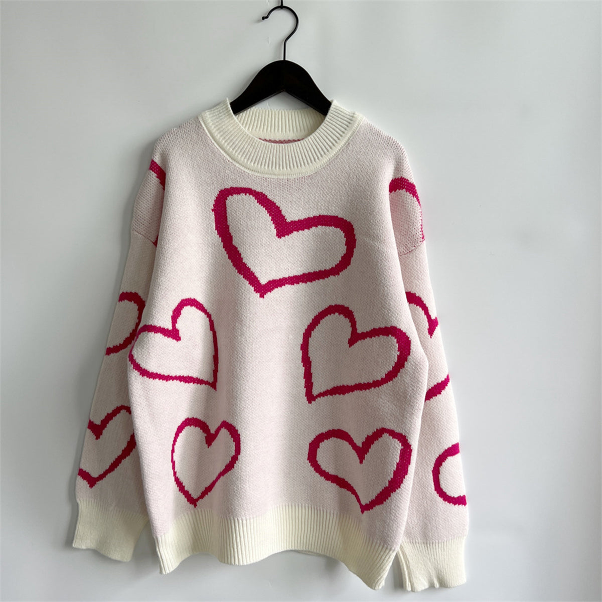 Heart Pattern Sweater—All Heart—Valentine's Day Collection