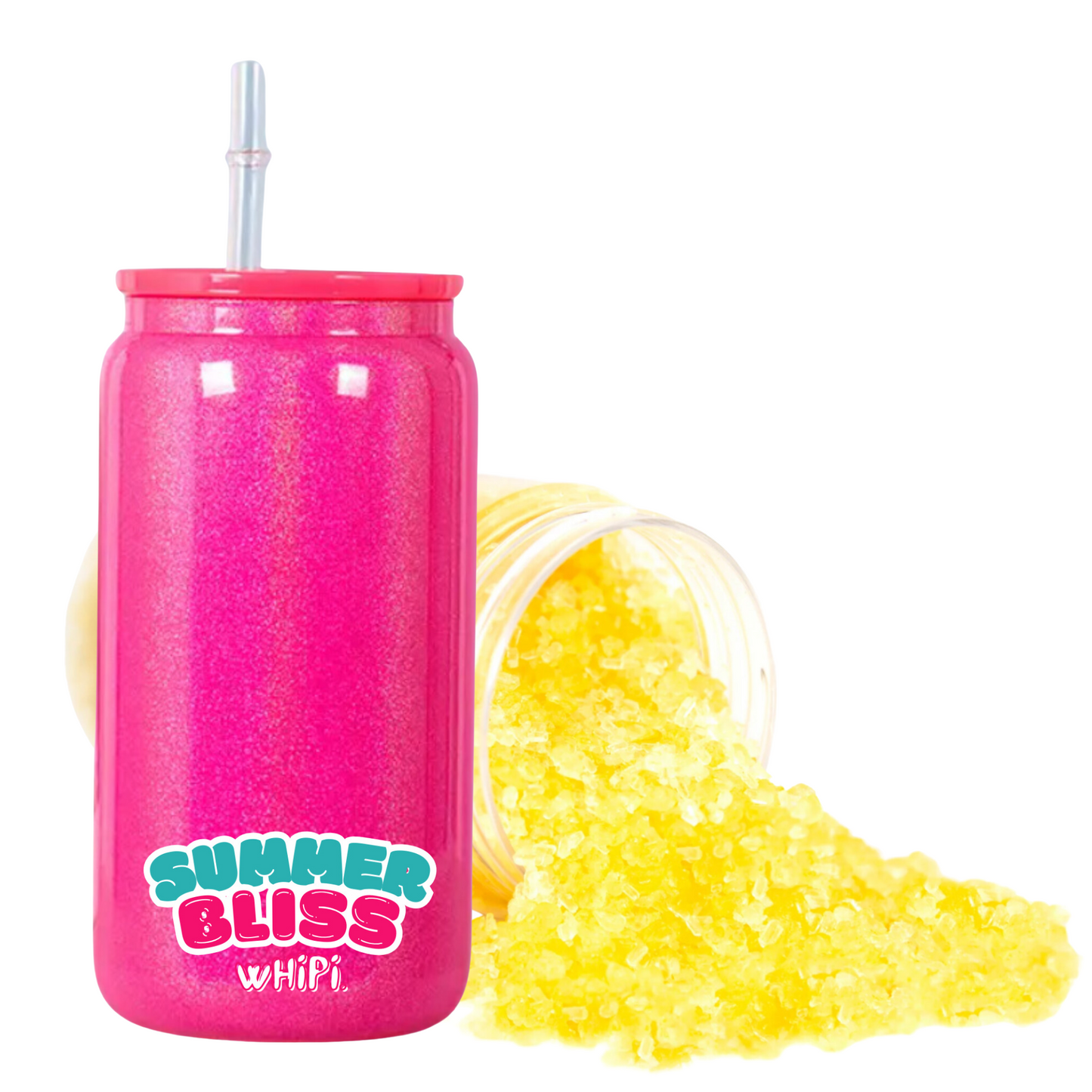 Summer Bliss Bath Salts in Glass Cup