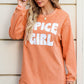 SPICE GIRL Round Neck Dropped Shoulder Sweatshirt