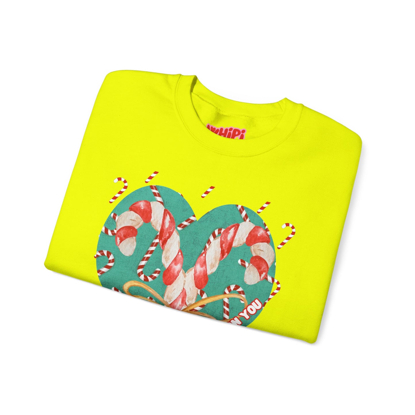 Hooked On You Crewneck Sweatshirt – Candy Canes & Hearts Edition