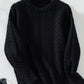 Cable-Knit Long Sleeve Sweater