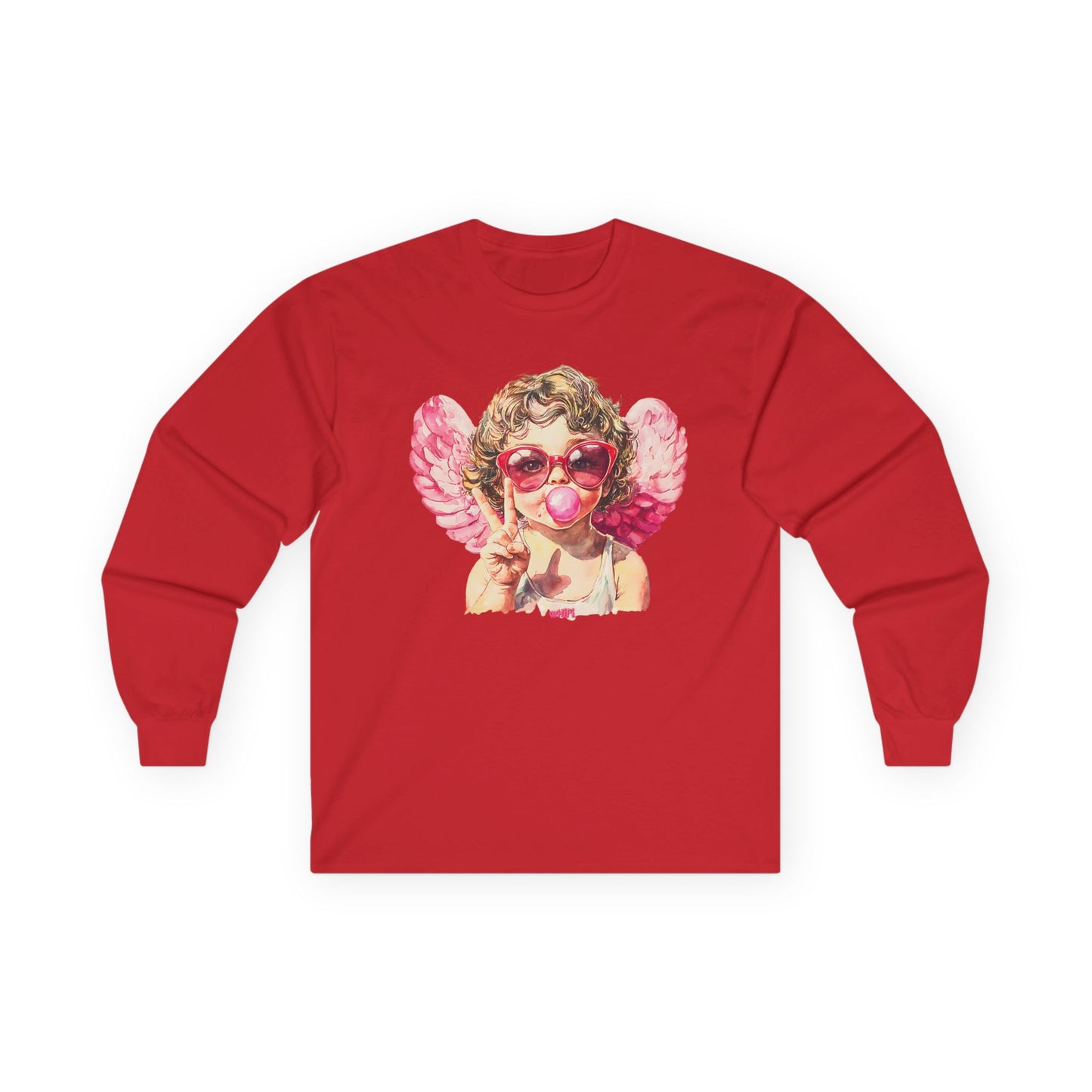 Bubble Gum Cupid Long Sleeve Tee (S-5X)