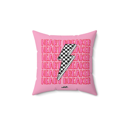 Heart Breaker Spun Polyester Square Pillow