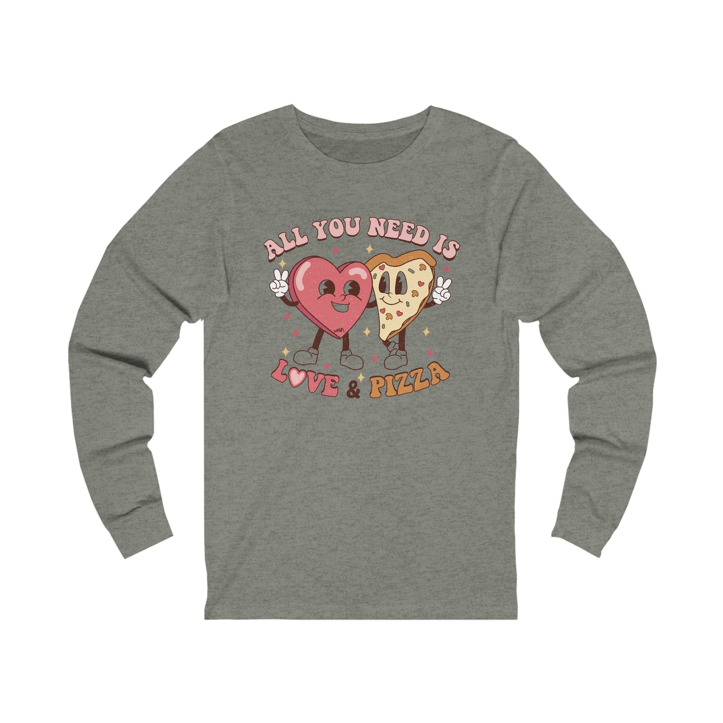 Love and Pizza Bella Canvas Long Sleeve