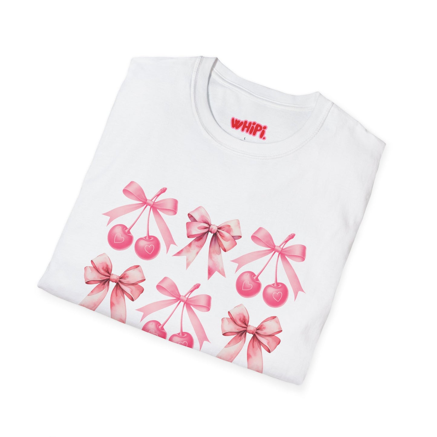 Sweet Cherry Bow Soft T-Shirt (S-5X)