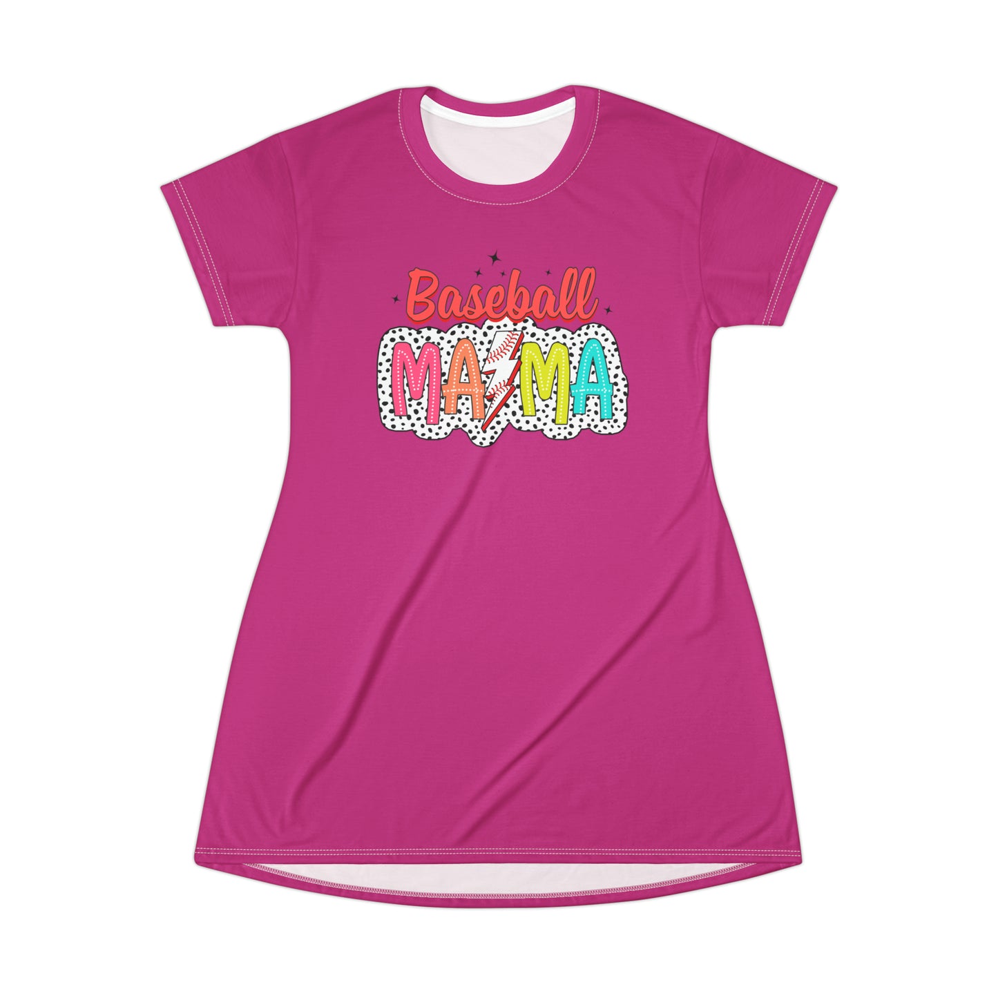 Baseball Mama Tshirt Dress