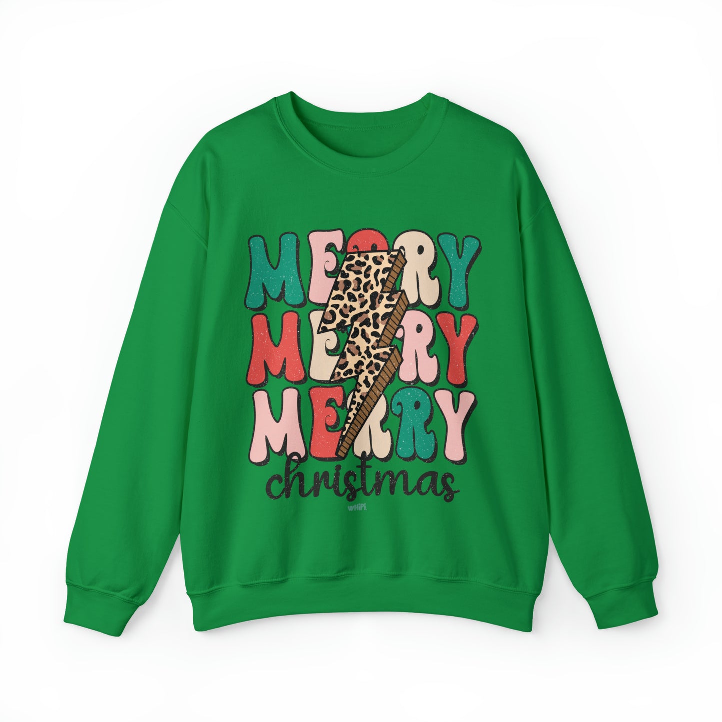 Merry Leopard Christmas Crewneck Sweatshirt