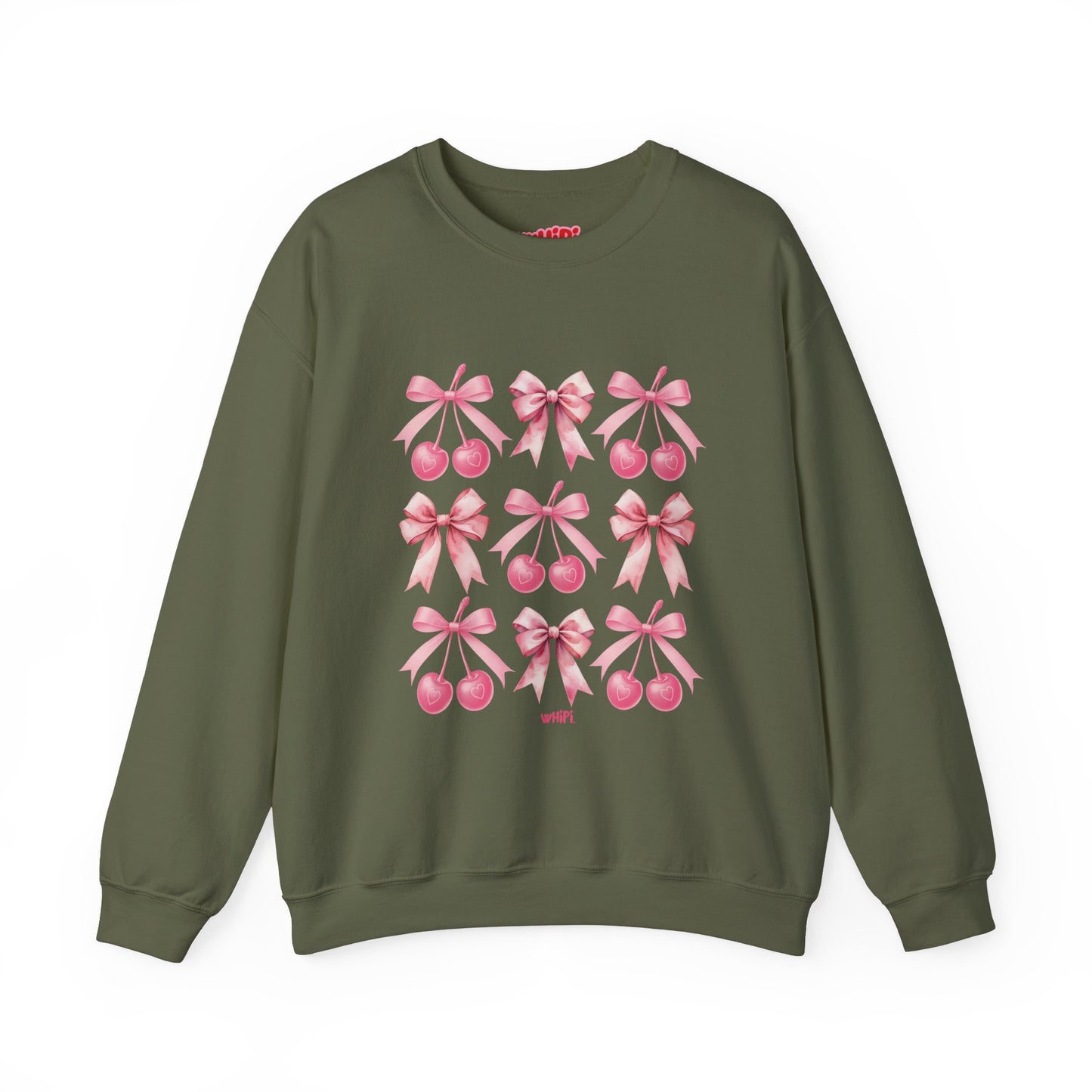 Sweet Cherry Bows Crewneck Sweatshirt (S‑5XL)