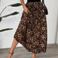 Perfee Pleated Leopard Maxi Skirt