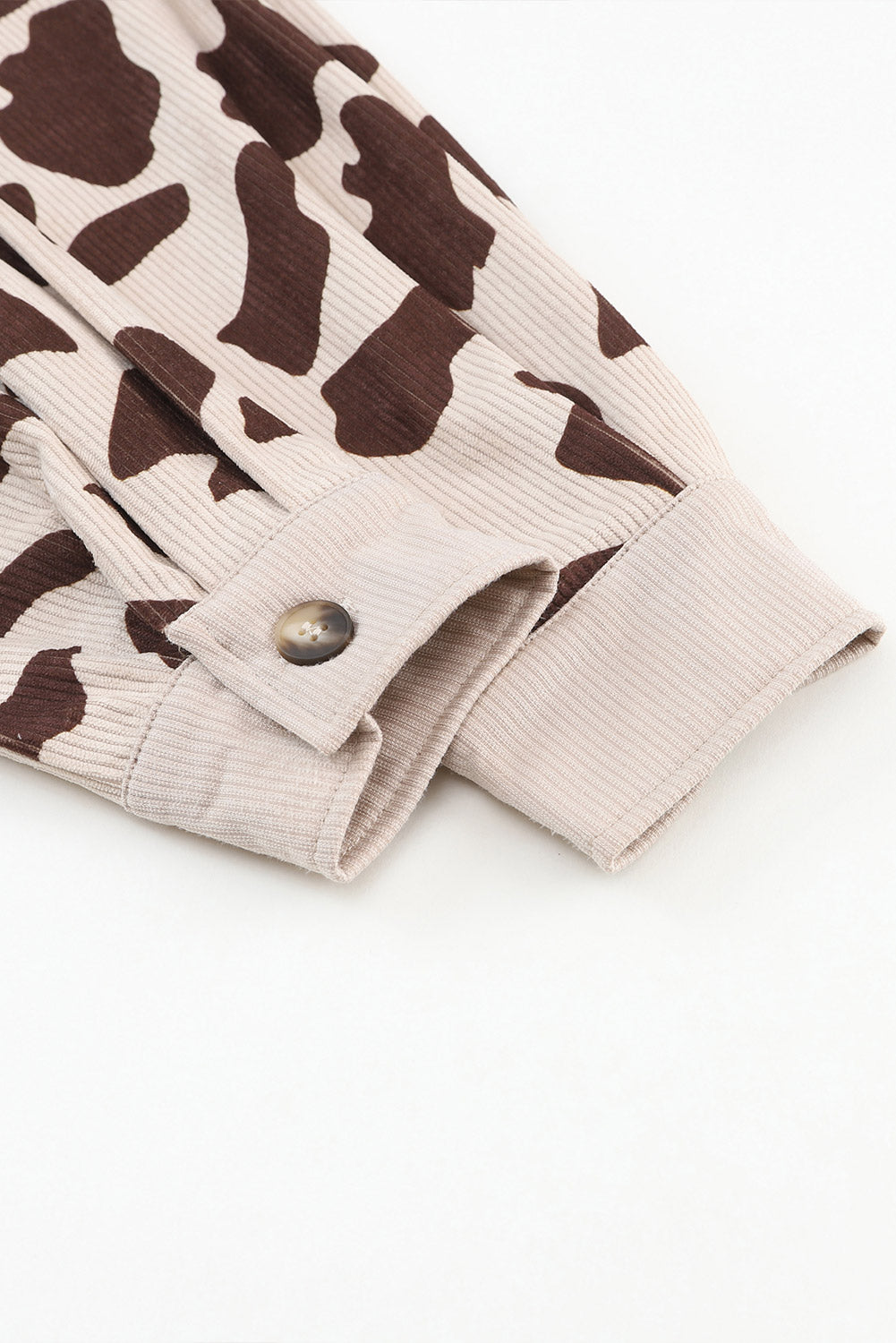 Cow Print Corduroy Shacket