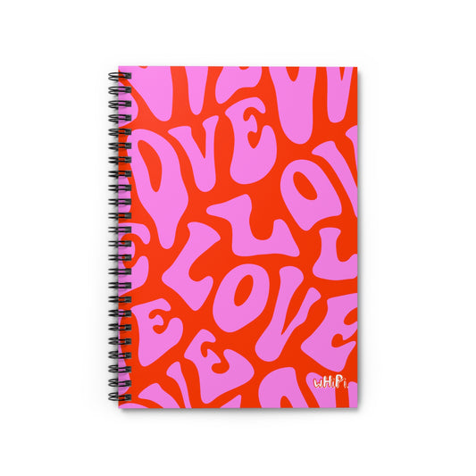 Groovy Love Spiral Notebook