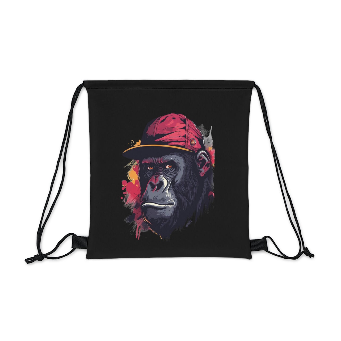 Smug Gorilla Drawstring Bag