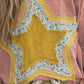 Star Applique Round Neck T-Shirt