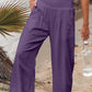 Full Size Smocked Waist Wide Leg Pants