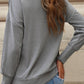 Single Shoulder Long Sleeve Sweatshirt with Zip