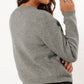 Gray Ribbon Ruffle Cardigan