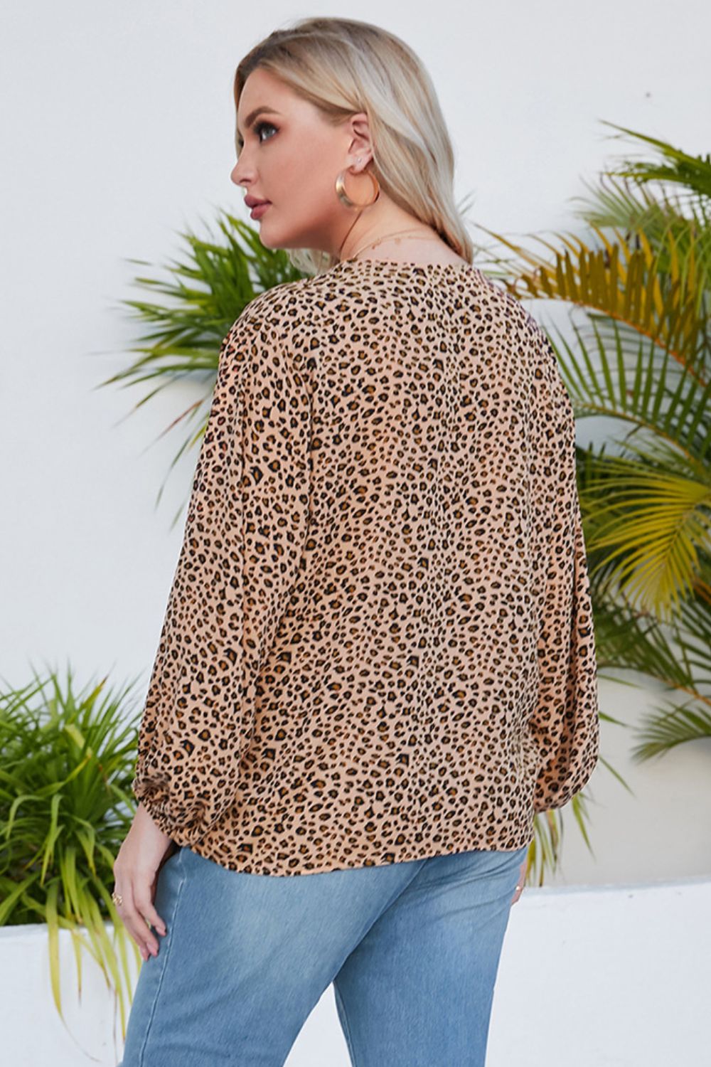 Curvy Leopard Print Blouse—XL-4XL