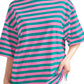 Striped Round Neck Half Sleeve T-Shirt