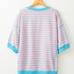 Striped Round Neck Half Sleeve T-Shirt