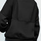 Half Zip Drop Shoulder Long Sleeve Sweatshirt