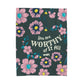 You Are Worthy Of it All Velveteen Plush Blanket