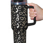 White Leopard Spotted 304 Stainless Double Insulated Cup 40oz