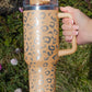 White Leopard Spotted 304 Stainless Double Insulated Cup 40oz