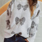 Bow-Tied Beauty Dropped Shoulder Sweater