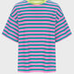 Striped Round Neck Half Sleeve T-Shirt