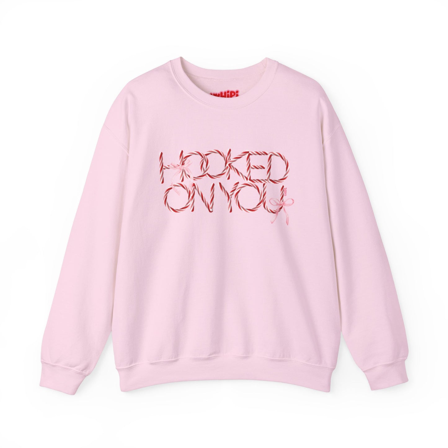 Hooked On You Crewneck Sweatshirt—Candy Canes & Bows Edition