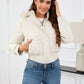 Pocketed Long Sleeve Cropped Hooded Winter Coat