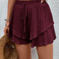 Perfee Tied Layered High Waist Shorts