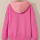 Drawstring Color Block Long Sleeve Hoodie