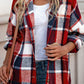 Plaid Button Up Hooded Shacket