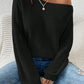 Honey Single Shoulder Long Sleeve Sweater