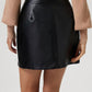 Buttoned High Rise Mini Skirt