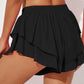 Layered Mid-Rise Waist Active Skirt