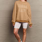 Simply Love Full Size KINDA LAZY Round Neck Sweatshirt