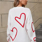 Red & White Heart Sweater—All Heart—Valentine's Day Collection