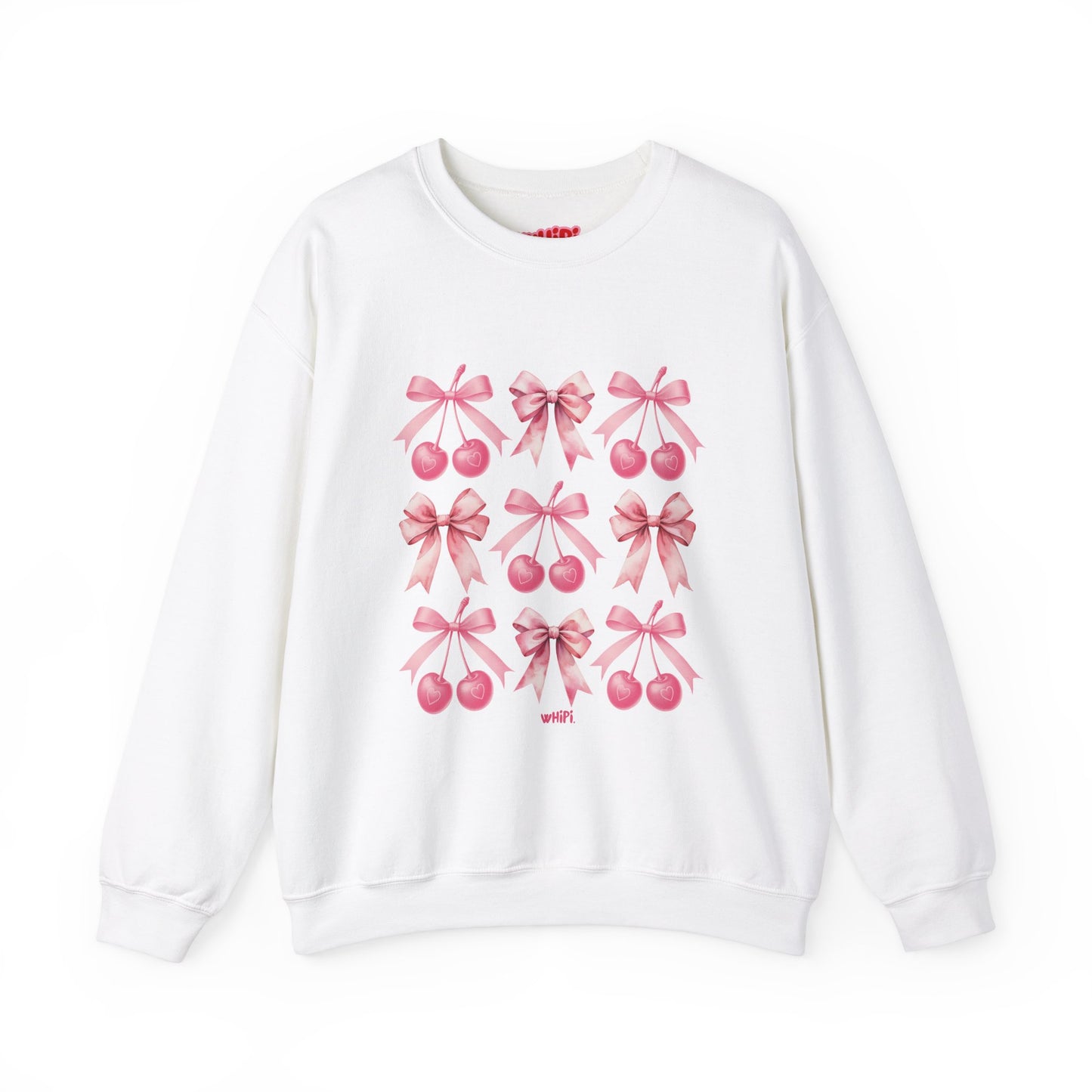 Sweet Cherry Bows Crewneck Sweatshirt (S‑5XL)