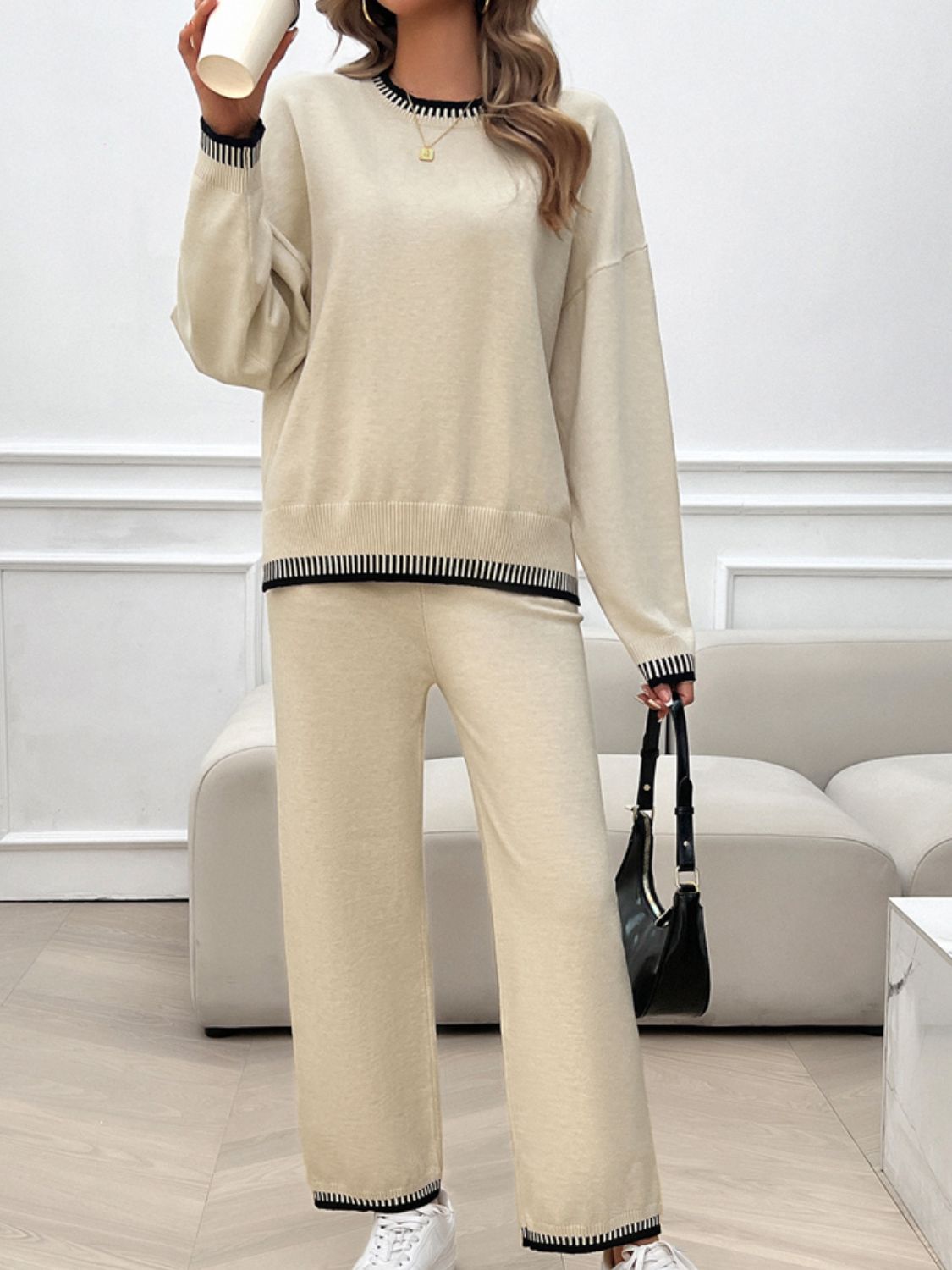 wHiPi. Basics Top & Bottom Sweater Set