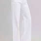 RISEN Full Size Tummy Control Double Button Wide Leg Jeans