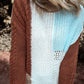 Color Block Round Neck Long Sleeve Sweater