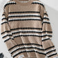 Striped Round Neck Long Sleeve Sweater