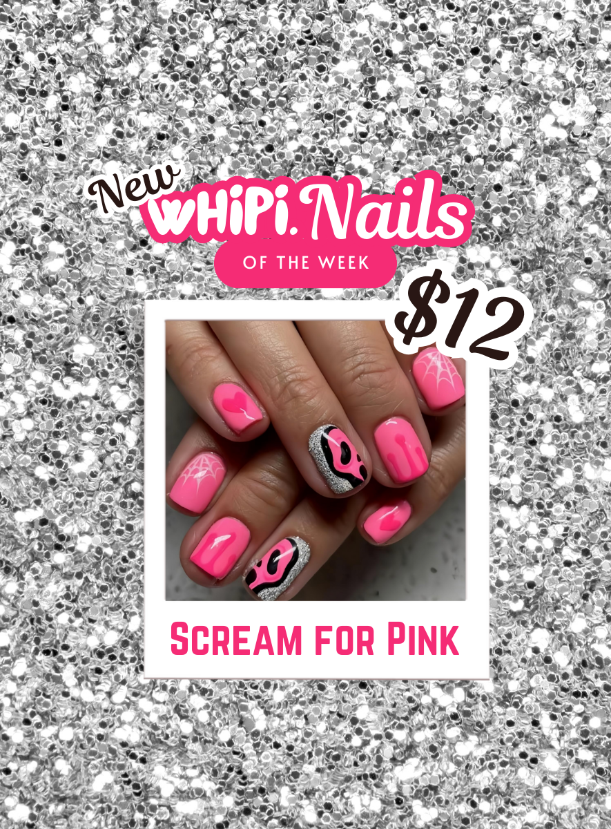 wHiPi. Press On Nails - Scream for Pink