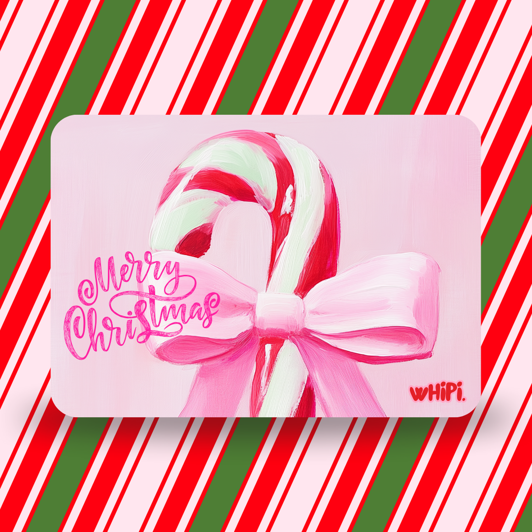 wHiPi. Gift Card—Merry Christmas Candy Cane