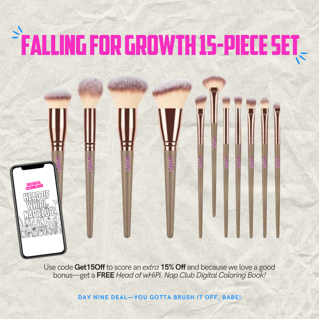 Falling For Growth 15-Piece Makeup Brush Set