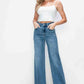 bytos Full Size High Rise Wide Leg Jeans with Pockets