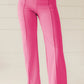 High Waist Straight Leg Pants